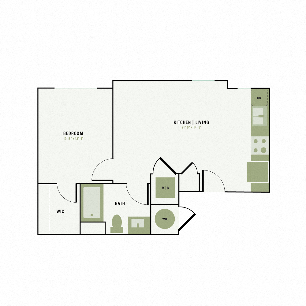 Floor plan layout diagram for A10